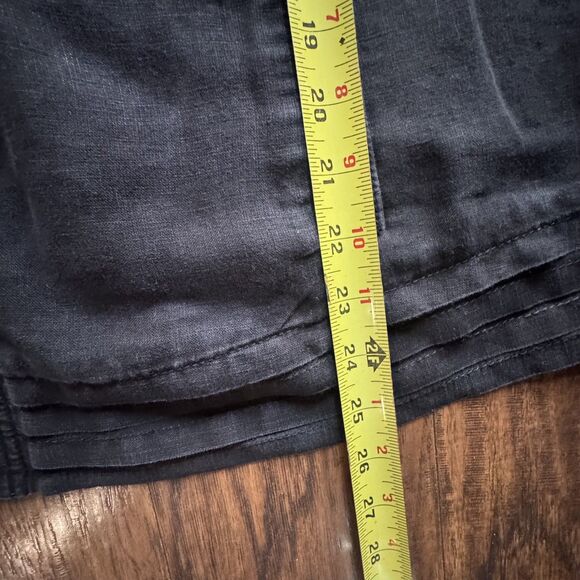 Caslon Black Linen Jacket 100% Linen 3/4 Sleeve Button Womens Plus Size 18W - Picture 8 of 13